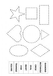 English Worksheet: shapes - exercise