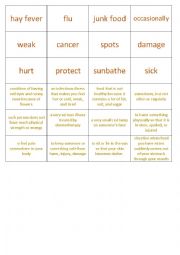 English Worksheet: Health matters 