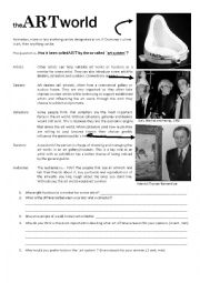 English Worksheet: The ART World