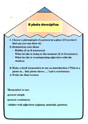 English Worksheet: a photo description