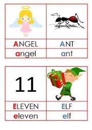 English Worksheet: LONG AND SHORT VOWELS - FLASHCARDS