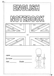 English Worksheet: Front page notebook