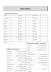 English Worksheet: Past Simple