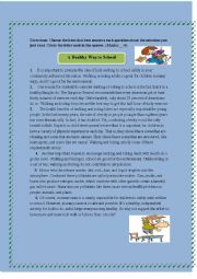 English Worksheet: Reading Test