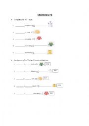 English Worksheet: THIS THAT WORKSHEET