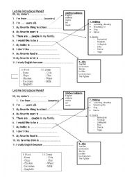 English Worksheet: Introduce Myself