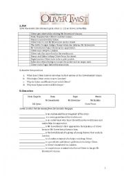 English Worksheet: Oliver Twist (Polanski  Film Handout)