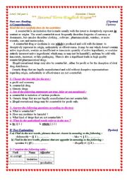 English Worksheet: counterfeit 3 ASexam