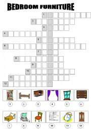 Bedroom furniture crossword