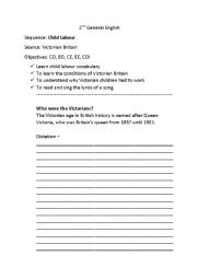 English Worksheet: Child Labour - Victorian Britain