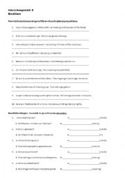 English Worksheet: Modifiers