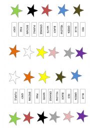 English Worksheet: COLOURS