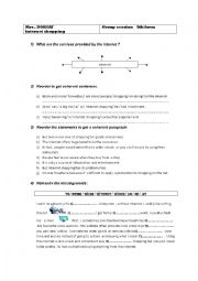 English Worksheet: Group session 9th form 
