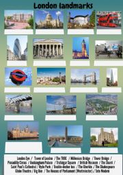 English Worksheet: London Landmarks