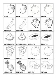 Fruit Memory Game