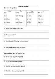 English Worksheet: Simple present