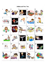 English Worksheet: Hobbies and Free Time