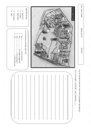 English Worksheet: describing a house 