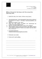 English Worksheet: Activity abou the video 