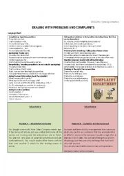 English Worksheet: Complaints