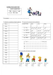 English Worksheet: superlative  of short adjectives