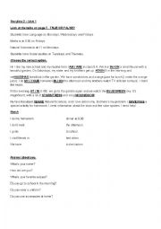 English Worksheet: Present SImple