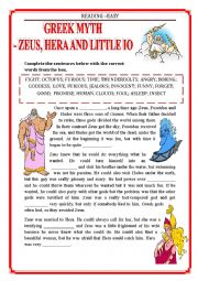 English Worksheet: READING - KIDS - MYTHS - GAP FILLING