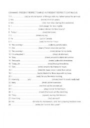 English Worksheet: GRAMMAR