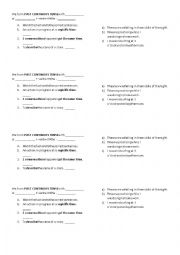 English Worksheet: Finding Function of Past Continous Tense