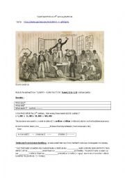 English Worksheet: Slave auction in 19th century America