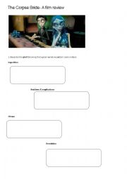 English Worksheet: The Corpse Bride Discussion
