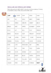 regular & irregular verbs