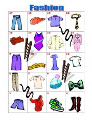 English Worksheet: Fashion Clothing
