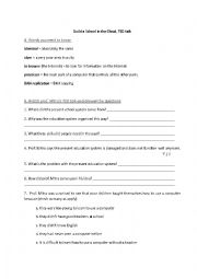 English Worksheet: Build a school in the cloud - TED