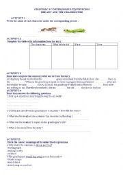 English Worksheet: Grandmas corner module 3