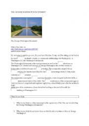 English Worksheet: The George Washington Monument