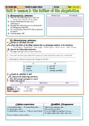 English Worksheet: 4th Unit3-lesson3: interviewing the father of the playstation