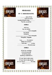 English Worksheet: RENEGADES