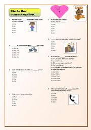 2 TESTS FOR ELEMENTARY LEVEL / ANSWER KEY INCLUDED