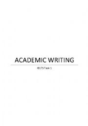 Academic writing: useful sentences and phrases (IELTS Task 1)