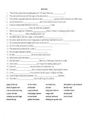 English Worksheet: Idioms