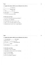 English Worksheet: 