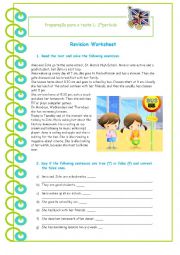 English Worksheet: WORKSHEET