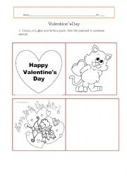 English Worksheet: Valentines Day