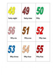 English Worksheet: Numbers