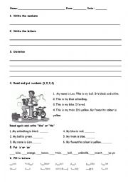 English Worksheet: Test