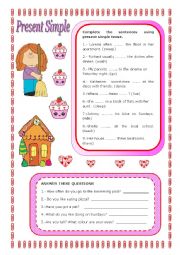 English Worksheet: PRESENT SIMPLE TENSE