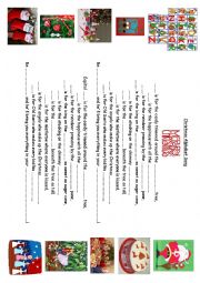 English Worksheet: Christmas alphabet (song)