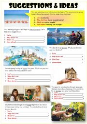 English Worksheet: SUGGESTIONS & IDEAS