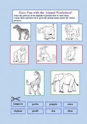 Animal Fun Worksheet